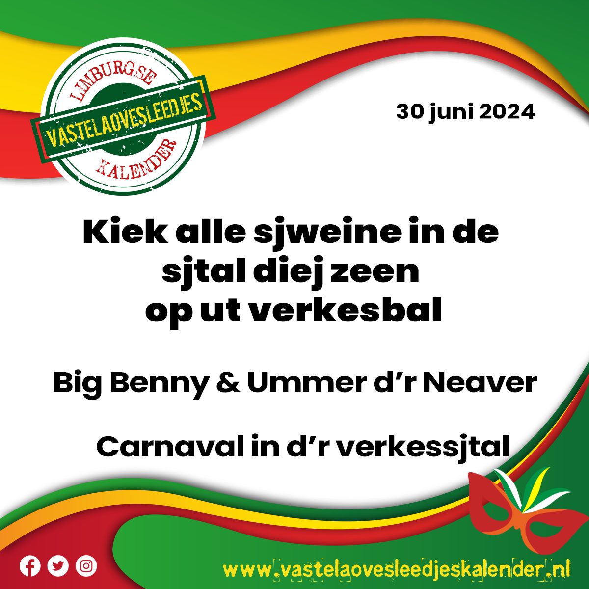 Kiek alle sjweine in de sjtal diej zeen op ut verkesbal