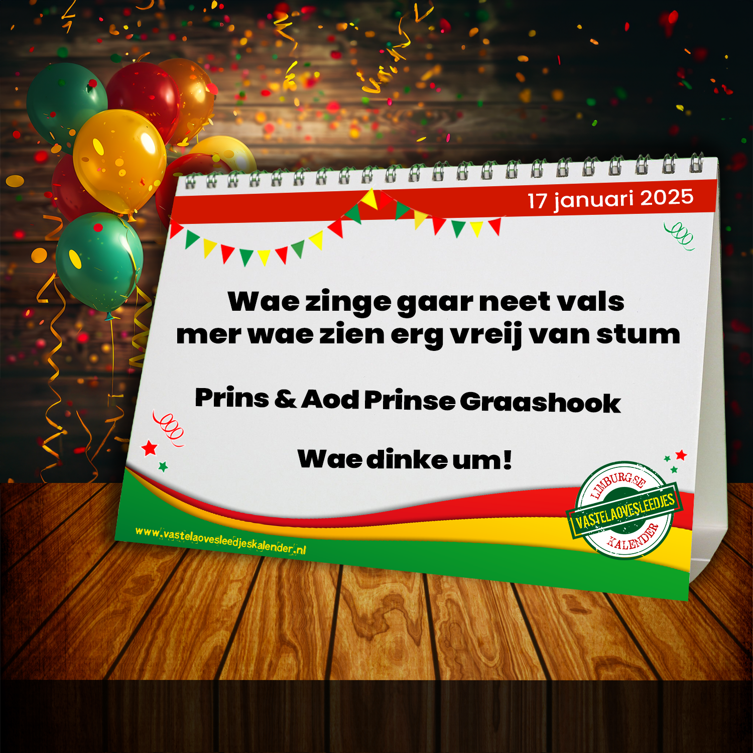Wae zinge gaar neet vals mer wae zien erg vreij van stum