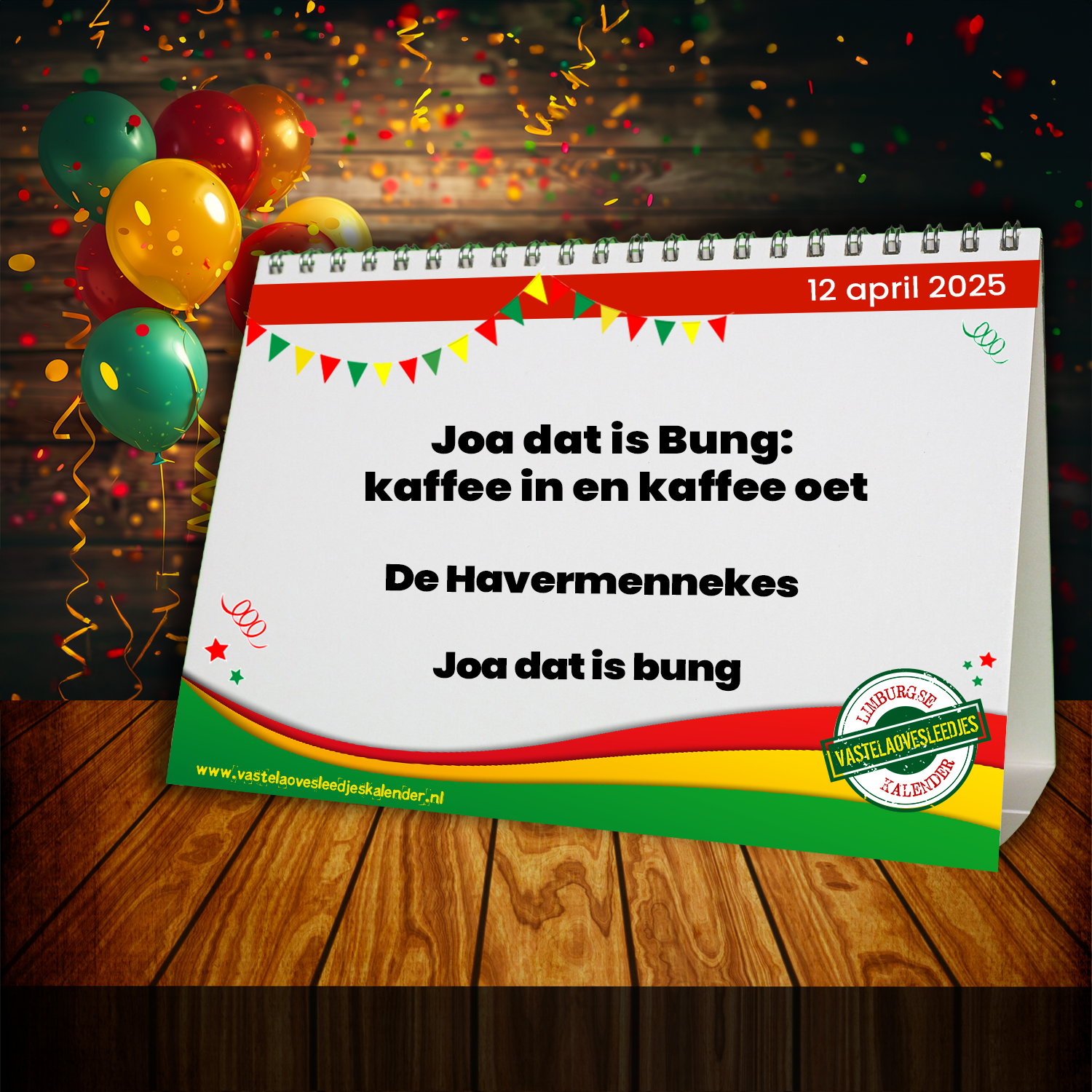Joa dat is Bung: kaffee in en kaffee oet
