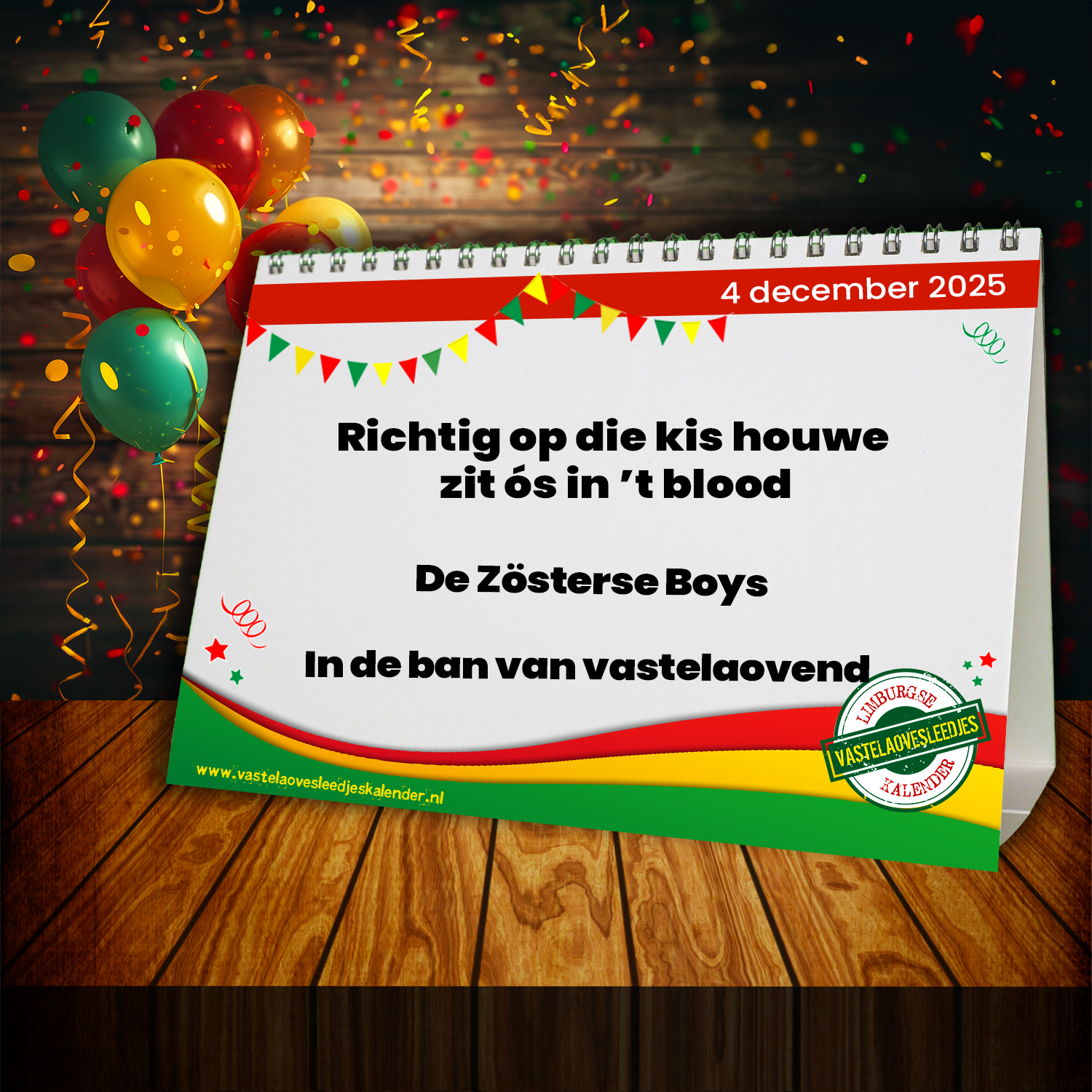 Richtig op die kis houwe zit ós in ’t blood